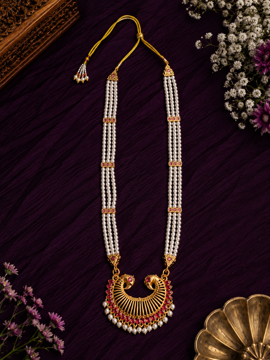 Paithani Pankh Pearl Haar